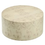 Cosmos 35" Round Burl Wood Coffee Table - Image 6