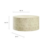 Cosmos 35" Round Burl Wood Coffee Table - Image 3