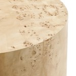 Cosmos 35" Round Burl Wood Coffee Table - Image 17