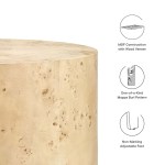 Cosmos 35" Round Burl Wood Coffee Table - Image 13