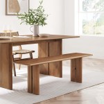 Amistad 58" Wood Bench - Image 20