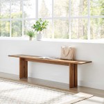 Amistad 72" Wood Bench - Image 19