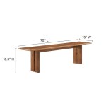 Amistad 72" Wood Bench - Image 14