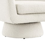 Astral Boucle Fabric Swivel Chair - Image 8