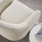 Astral Boucle Fabric Swivel Chair - Image 10