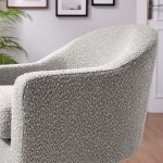 Astral Boucle Fabric Swivel Chair - Image 19
