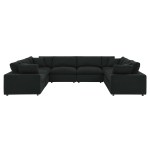 Commix 8-Piece Down Filled Overstuffed Boucle Fabric Sectional Sofa - Image 2