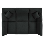 Commix 6-Piece Down Filled Overstuffed Boucle Fabric Sectional Sofa - Image 4