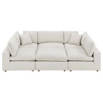 Commix 6-Piece Down Filled Overstuffed Boucle Fabric Sectional Sofa - Image 7