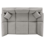 Commix 6-Piece Down Filled Overstuffed Boucle Fabric Sectional Sofa - Image 14