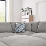 Commix 6-Piece Down Filled Overstuffed Boucle Fabric Sectional Sofa - Image 16