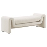 Waverly Boucle Fabric Bench - Image 10