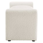 Waverly Boucle Fabric Bench - Image 13