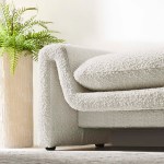 Waverly Boucle Fabric Bench - Image 17