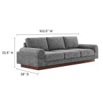 Oasis Upholstered Fabric Sofa - Image 4