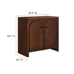Appia 2-Door Arched Door Storage Cabinet - Image 13