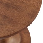 Lina Round Wood Side Table - Image 8