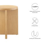 Silas Round Wood Side Table - Image 11