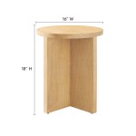 Silas Round Wood Side Table - Image 12