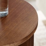 Silas Round Wood Side Table - Image 25
