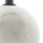 Aliza Round White Marble Side Table - Image 9