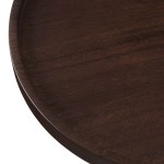Amina Round Acacia Wood Side Table - Image 18