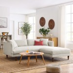 Zoya Down Filled Overstuffed Sofa and Ottoman Set - Image 9