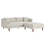 Zoya Down Filled Overstuffed Sofa and Ottoman Set - Image 7