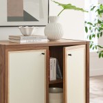 Capri 33" Wood Grain Storage Cabinet - Image 10