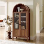 Tessa Tall Arched Storage Display Cabinet - Image 30