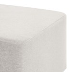 Callum Large 28" Square Woven Heathered Fabric Upholstered Ottoman - Image 16