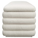 Mezzo Boucle Upholstered Storage Bench - Image 5