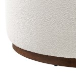 Tilden Large 38" Round Boucle Upholstered Upholstered Ottoman - Image 6