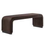 Koda Performance Velvet Waterfall Long Bench - Image 2