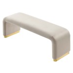 Koda Performance Velvet Waterfall Long Bench - Image 25