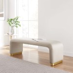 Koda Performance Velvet Waterfall Long Bench - Image 27