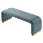 Koda Performance Velvet Waterfall Long Bench - Image 34