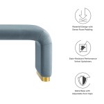 Koda Performance Velvet Waterfall Long Bench - Image 30