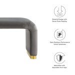 Koda Performance Velvet Waterfall Long Bench - Image 48