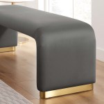 Koda Performance Velvet Waterfall Long Bench - Image 55