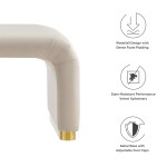 Koda Performance Velvet Waterfall Ottoman - Image 23