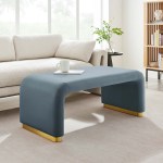 Koda Performance Velvet Waterfall Ottoman - Image 39