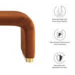 Koda Performance Velvet Waterfall Ottoman - Image 43