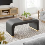 Koda Performance Velvet Waterfall Ottoman - Image 61