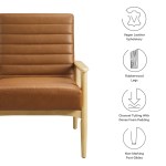 Jensen Vegan Leather Accent Chair - Image 12
