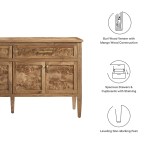 Elysian 62" Wood Sideboard - Image 3