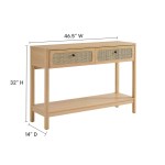 Chaucer Wood Entryway Console Table - Image 14