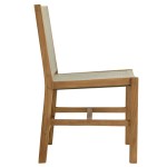 Vienna 5-Piece Outdoor Patio Teak and Rope Dining Set with Armless Chairs - Image 39