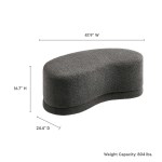 Nimbus 48" Upholstered Ottoman Bench - Image 40
