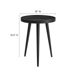 Chiro Round Wood Side Table - Image 4